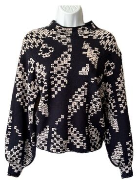 Anthropologie Beatrix Mock-Neck Sweater